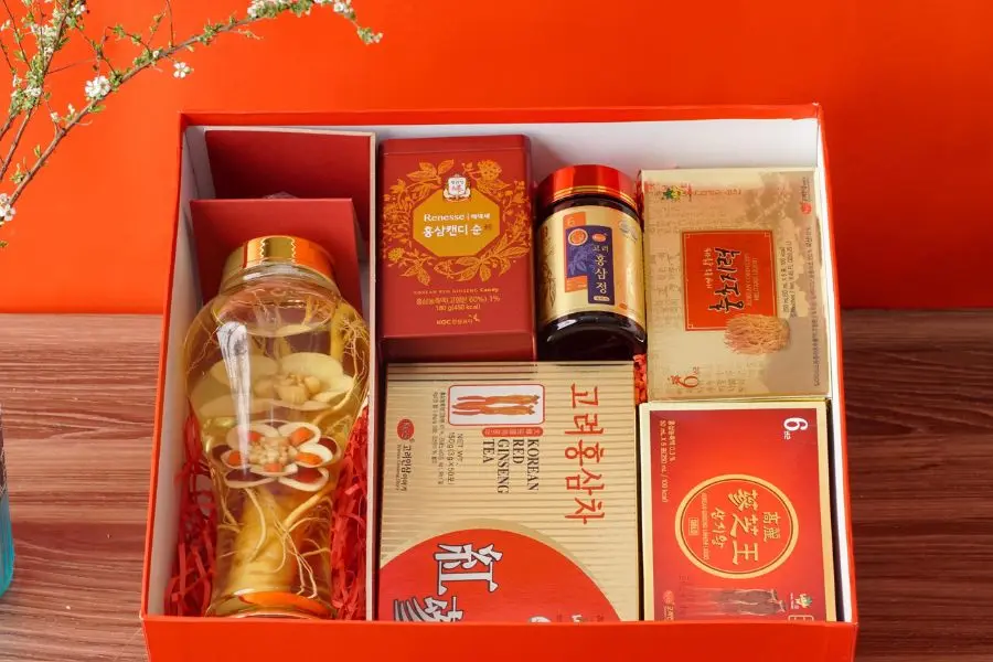 Mẫu giỏ quà Tết đẹp số 9.