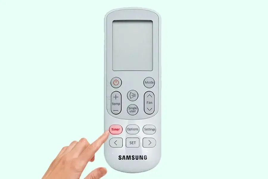 Nút Timer giúp hẹn giờ dễ dàng cho điều hòa Samsung