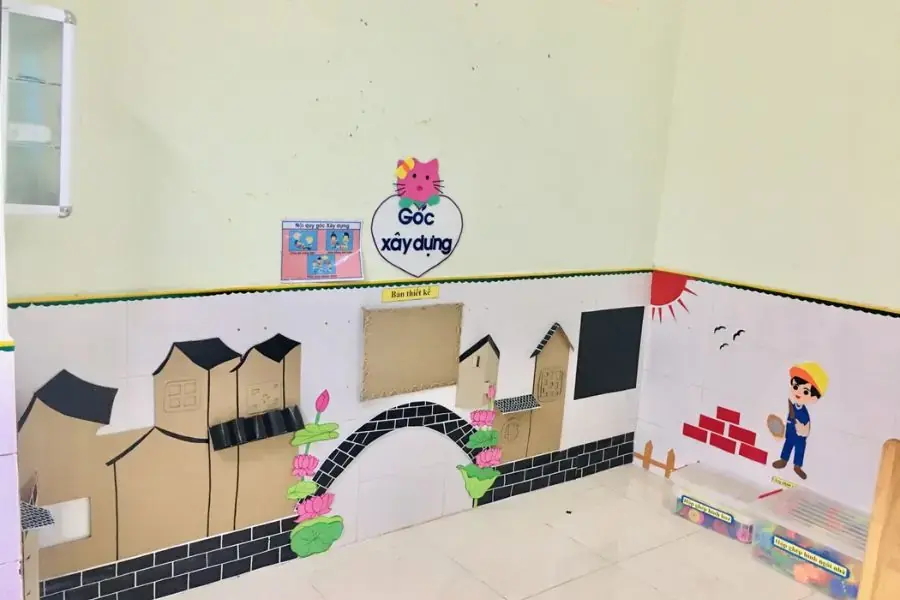 Thực hiện góc xây dựng khơi dậy tính sáng tạo, tinh thần đoàn kết ở trẻ nhỏ