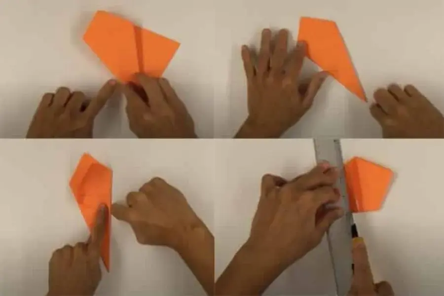 Gáp các nếp gấp thành hình