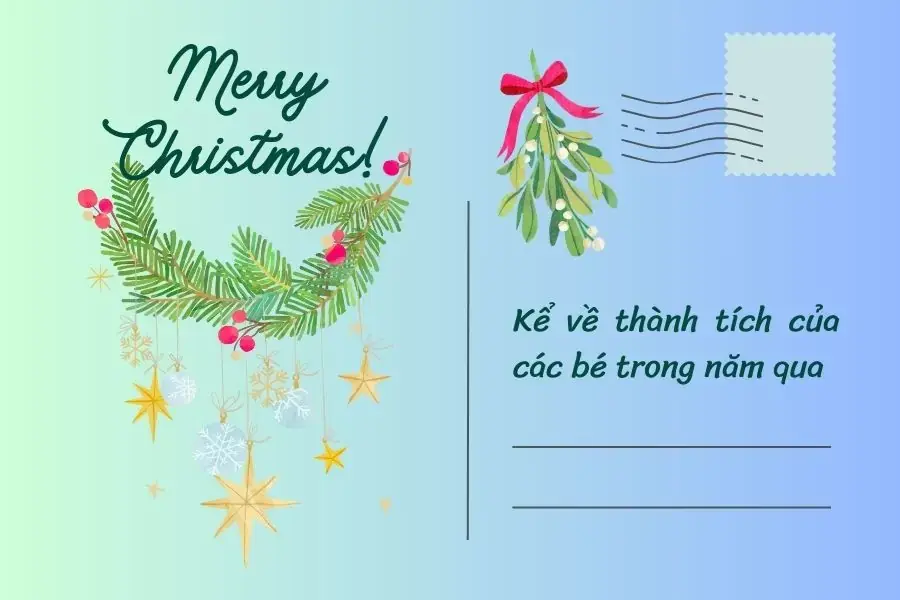 Ông già Noel sẽ tặng quà cho những bé ngoan ngoãn nghe lời bố mẹ.