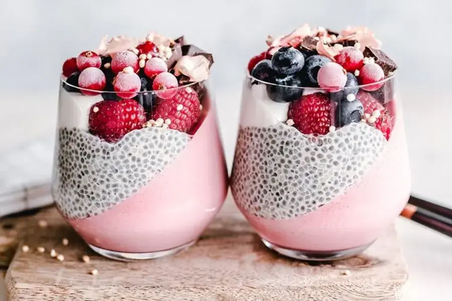 Sinh tố thơm ngon kết hợp cùng hạt chia giúp giảm cân hiệu quả