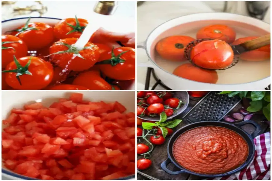 Cách làm sốt cà chua để bảo quản (Ảnh: sưu tầm)