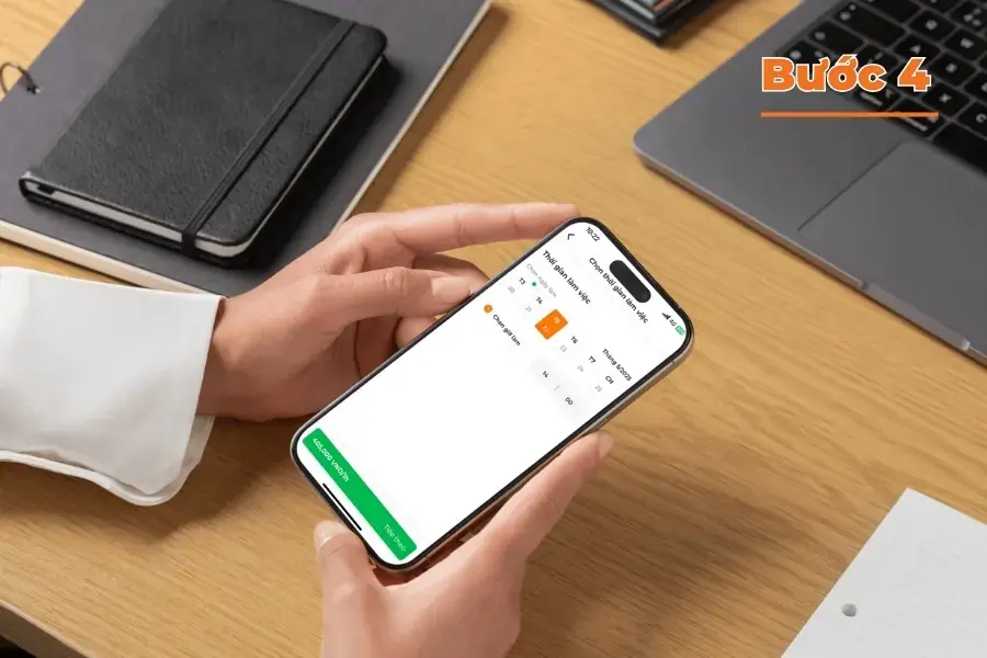 Chọn khung giờ phù hợp để tasker nhận việc.