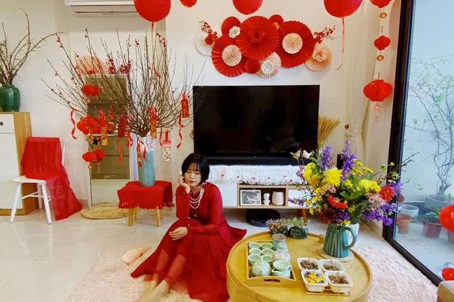 Trang trí trong nhà ngày Tết_mẫu 2