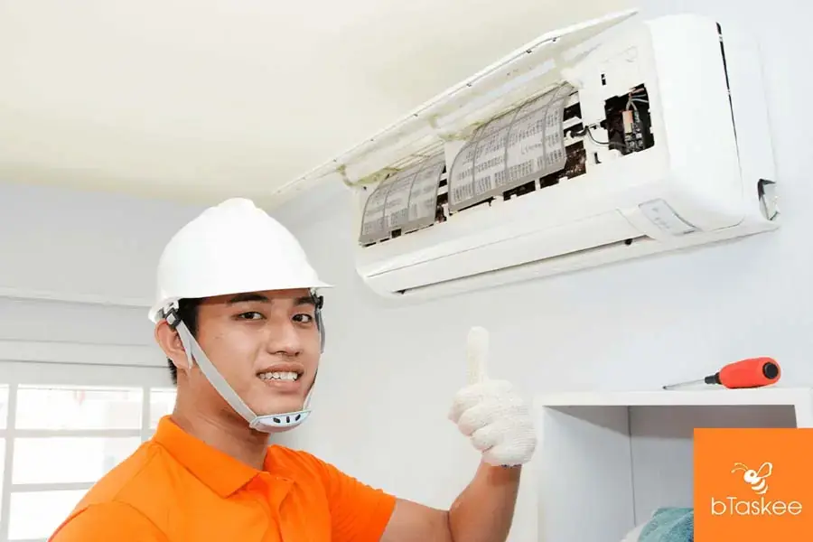 Vệ sinh máy lạnh sẽ giúp máy làm lạnh nhanh hơn, điều chỉnh nhiệt độ dễ dàng hơn (nguồn: bTaskee)
