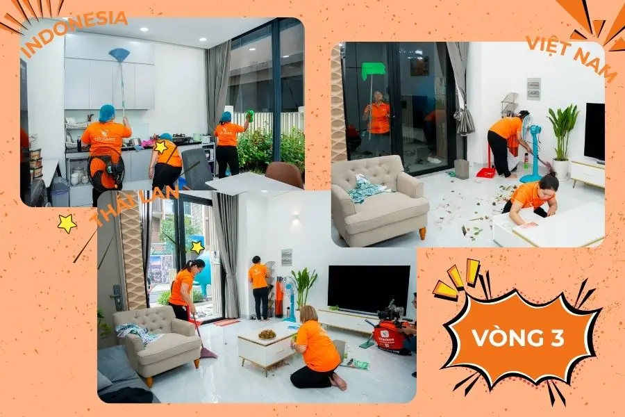 Bắt đầu cuộc thi vòng 3 của ba nước quy tụ.