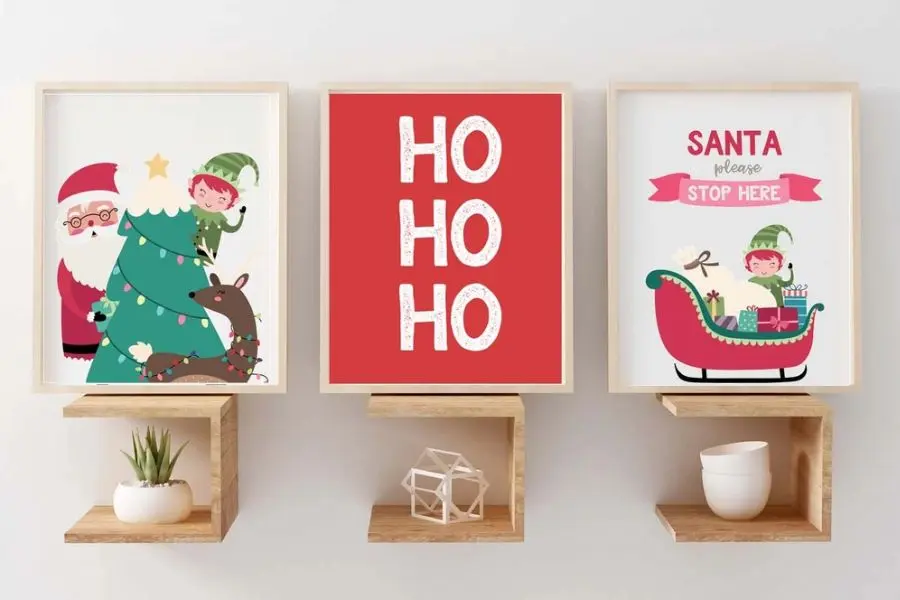 Những bức tranh treo tường đầy ngộ nghĩnh sẽ giúp không gian phòng ngủ trở nên đẹp mắt hơn.