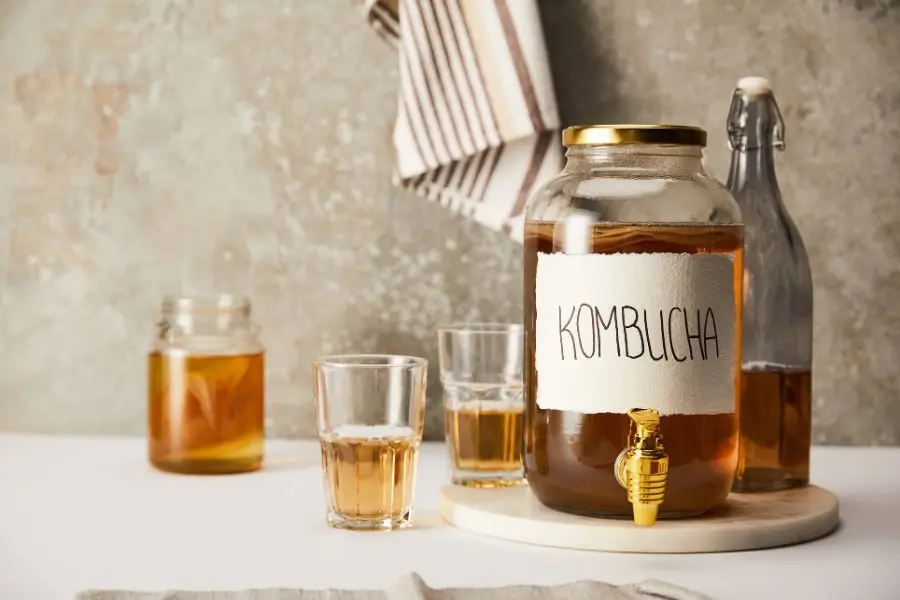 Kombucha là một loại trà lên men, có vị chua nhẹ.