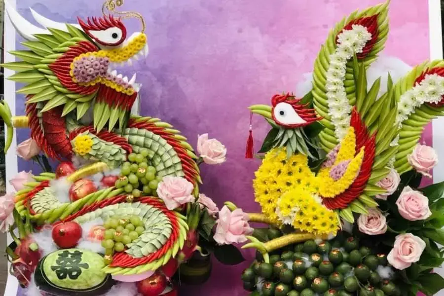 Màu sắc mâm quả cưới phải được phối hợp hài hòa
