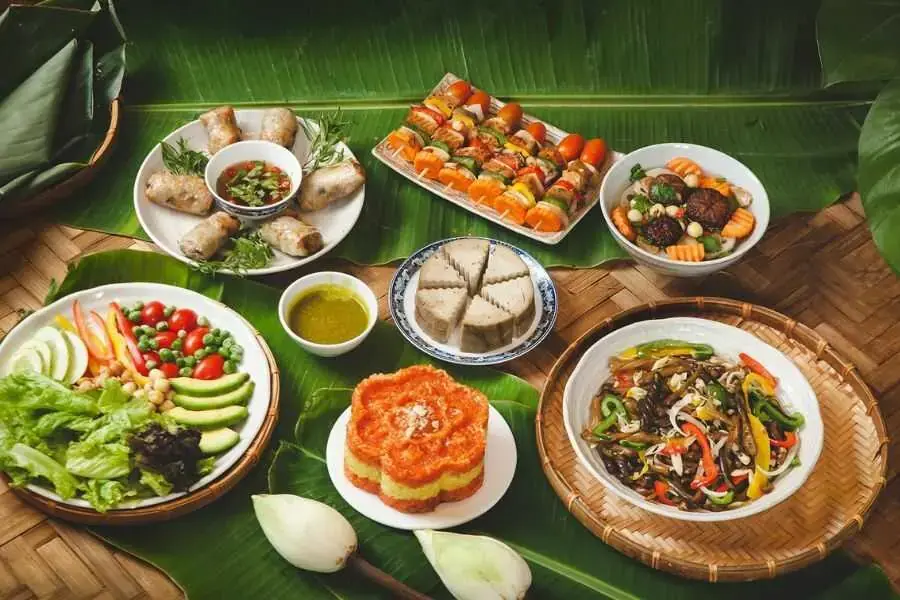 Một bữa ăn chay đẹp mắt