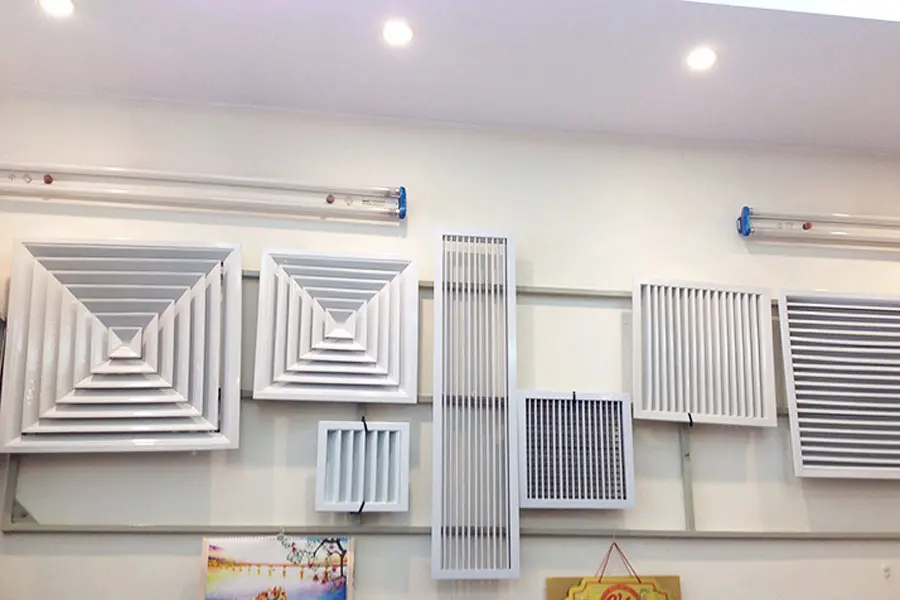 Có rất nhiều loại kiểu dáng cửa gió điều hòa phù hợp với nhiều nhu cầu.