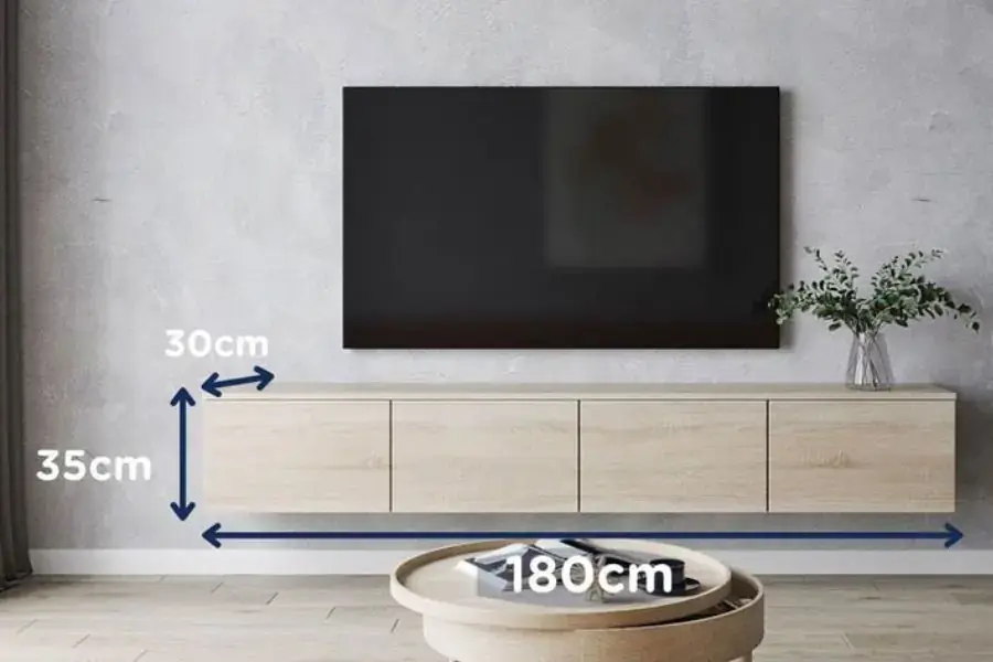 Chọn kệ tivi có kích thước phù hợp