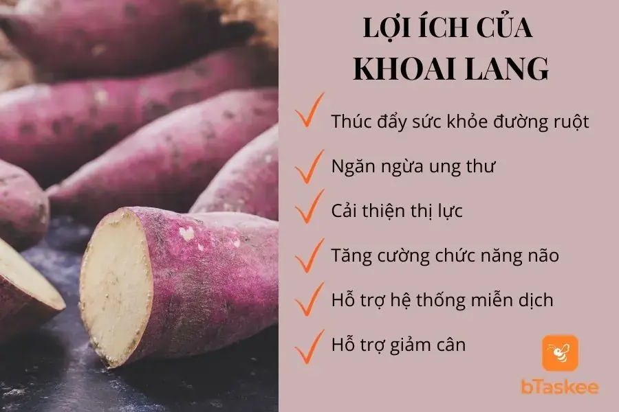 Lợi ích của khoai lang đối với sức khỏe