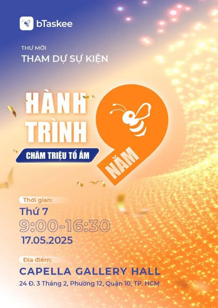 Sự kiện sinh nhật lần thứ 9 bTaskee hứa hẹn sẽ đem đến nhiều ý nghĩa cho cộng đồng.