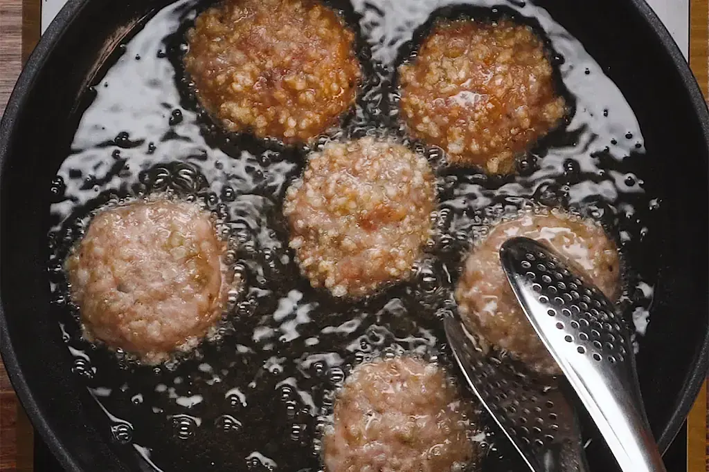 Chiên chả cốm