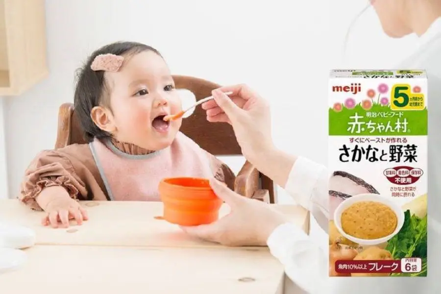 Bột ăn dặm số 5 Meiji.