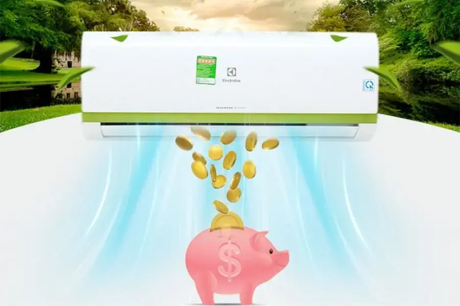 Kích hoạt chế độ dry của điều hòa để tiết kiệm điện năng cho gia đình.