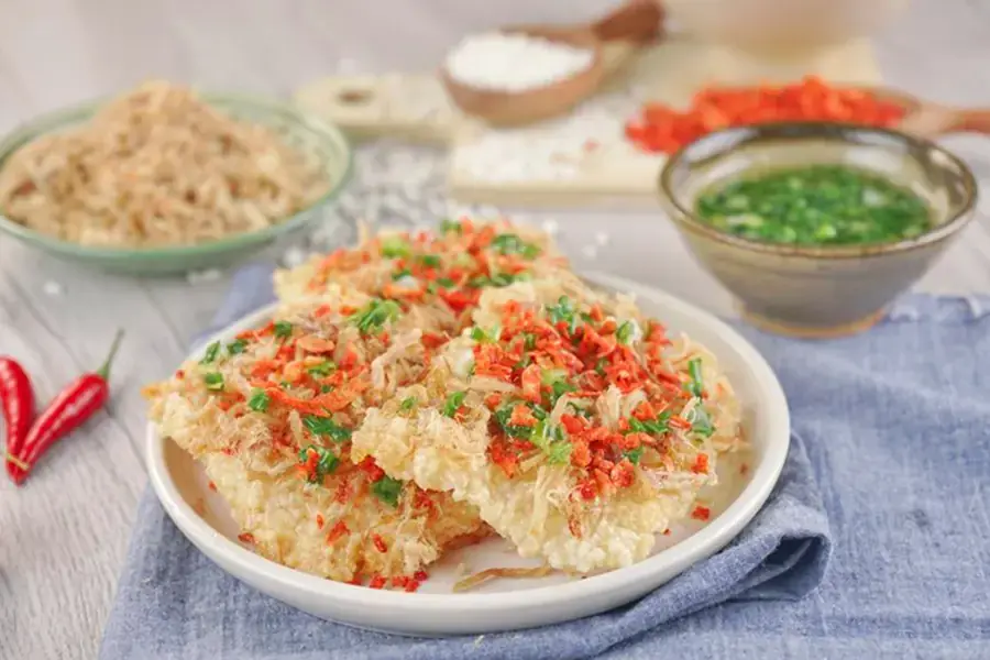 Cơm cháy mỡ hành thành phẩm