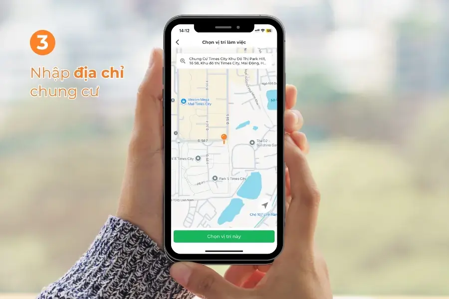 Nhập địa chỉ và chọn gói dịch vụ. 
