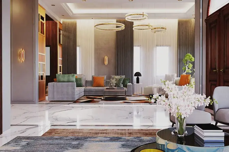 Biệt thự song lập với thiết kế nội thất hiện đại phù hợp với gia đình năng động