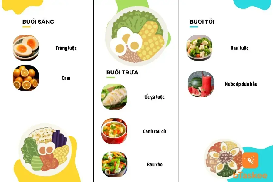 Thực đơn giảm cân ngày 7