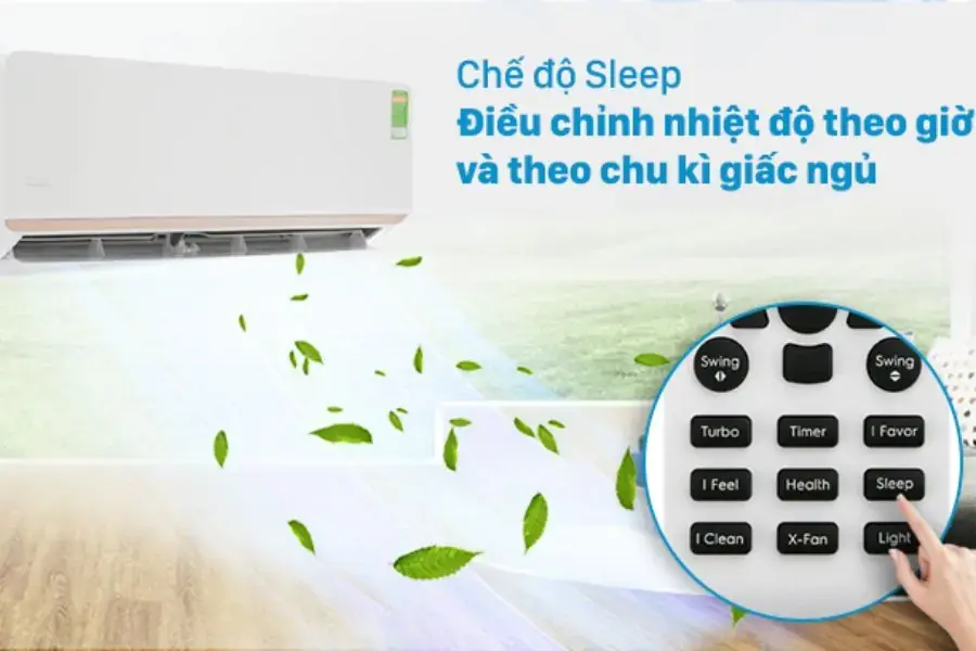 Chế độ Sleep thông minh trong điều hòa SunHouse