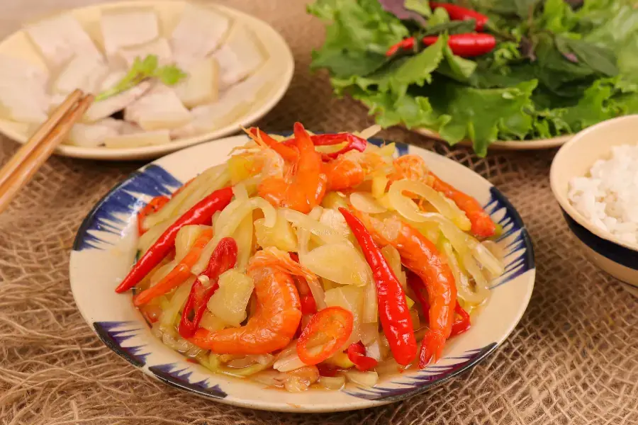 Mắm tép đu đủ