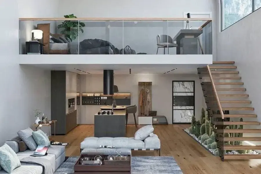 Thiết kế gác lửng giúp tiết kiệm diện tích cho không gian sống