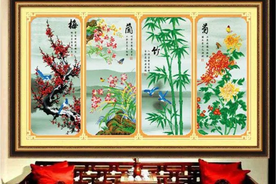 Tranh chữ thập mang ý nghĩa phong thủy sâu sắc