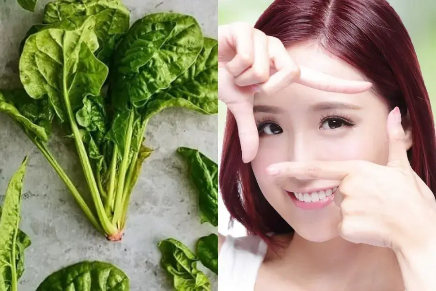 Vitamin A trong rau bina giúp hấp thụ ánh sáng trong các thụ thể võng mạc.