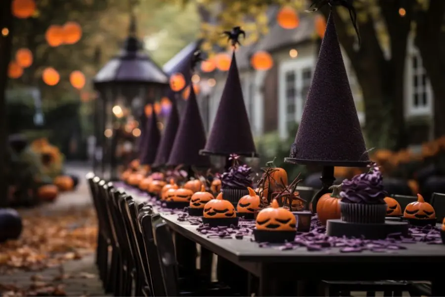 Ý tưởng trang trí mẫu bàn tiệc Halloween đẹp số 7.