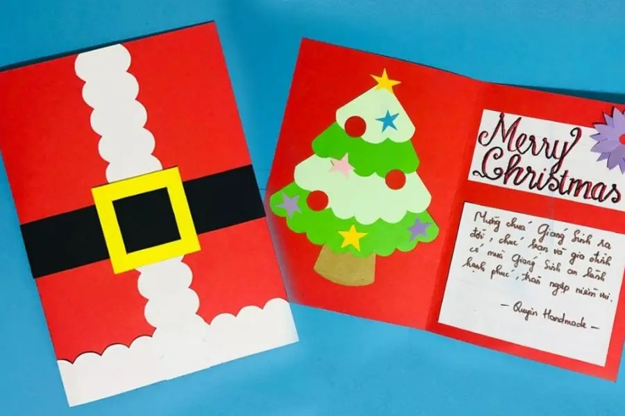 Tự do sáng tạo với những ý tưởng trang trí thiệp Noel.
