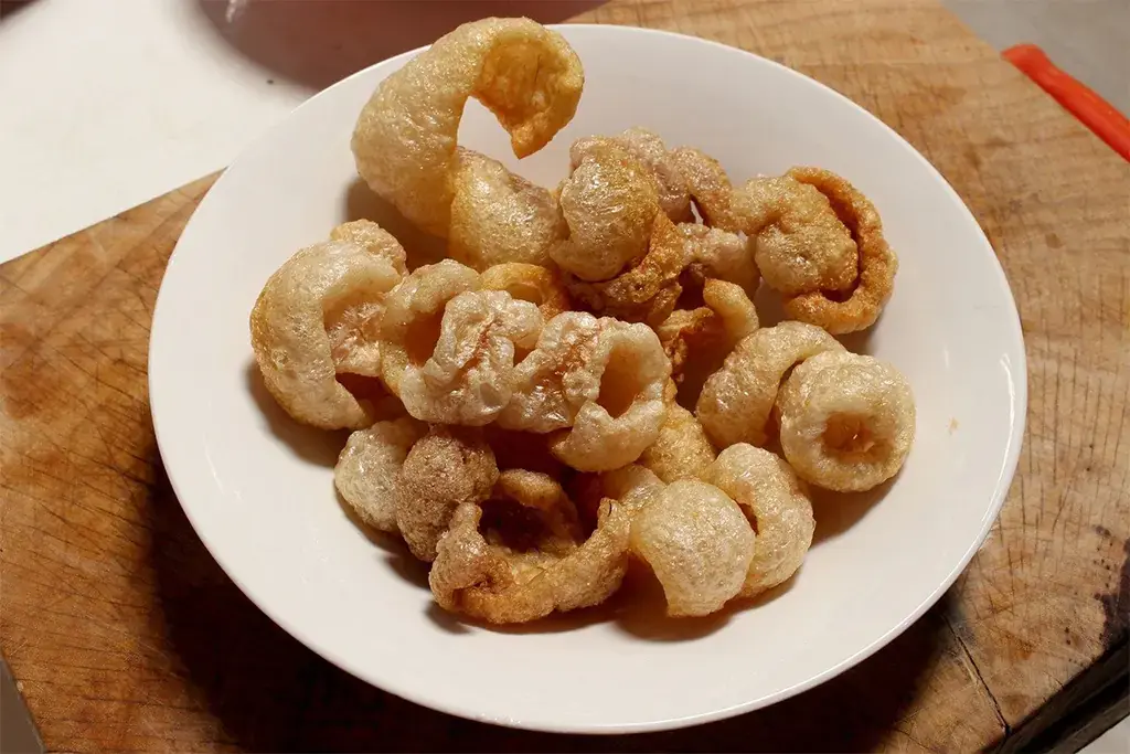 Da heo chiên vàng giòn