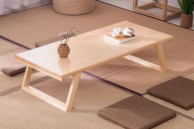 Bàn ăn kiểu Nhật gọn nhẹ, phù hợp với văn hóa Việt Nam