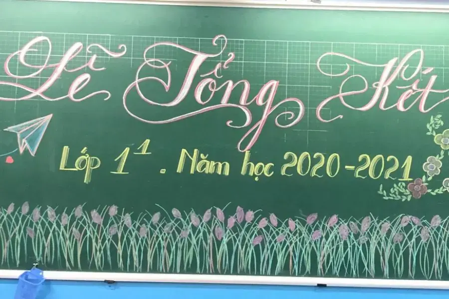 Mẫu bảng họp phụ huynh cuối năm đẹp mắt, tinh tế