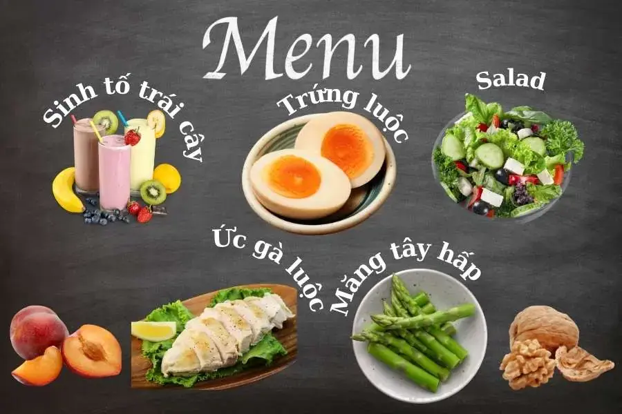 Thực đơn ăn eat clean ngày 6