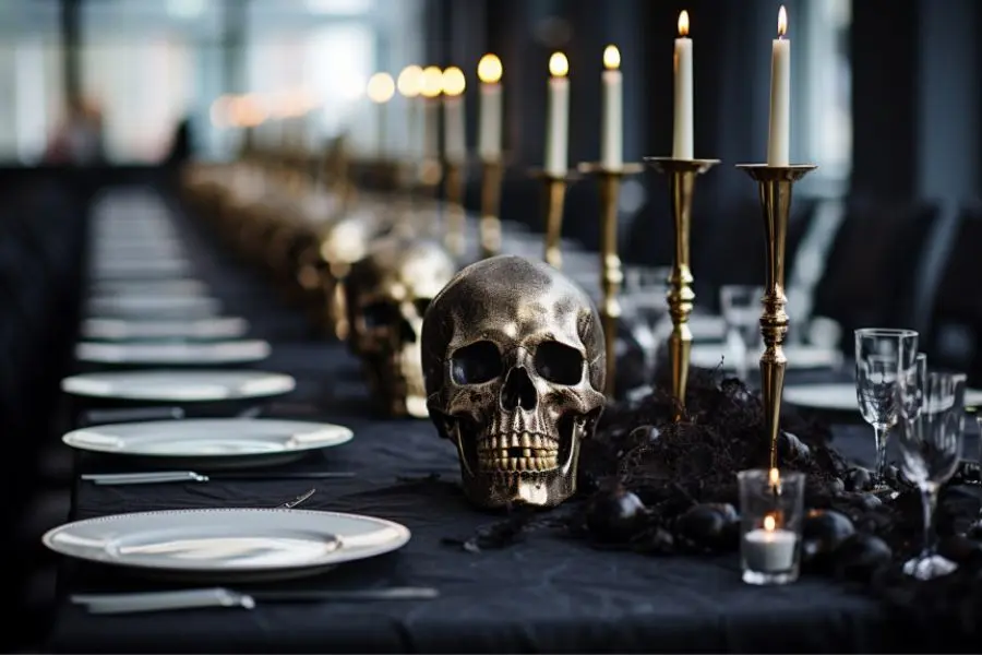 Ý tưởng trang trí mẫu bàn tiệc Halloween đẹp số 14.