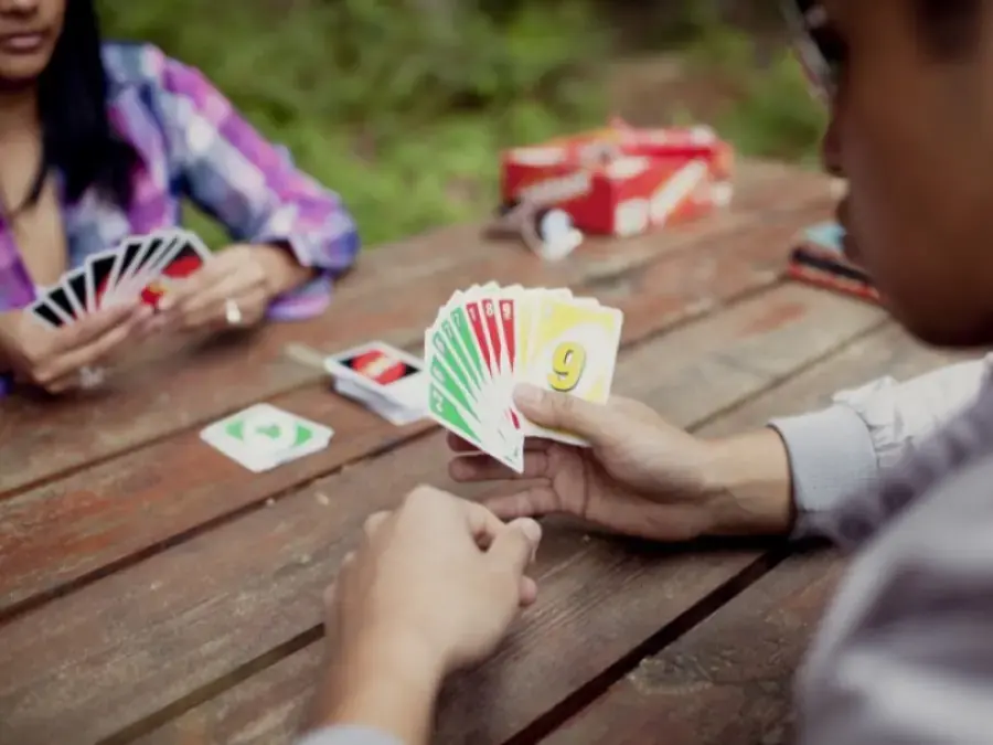 Playing uno together