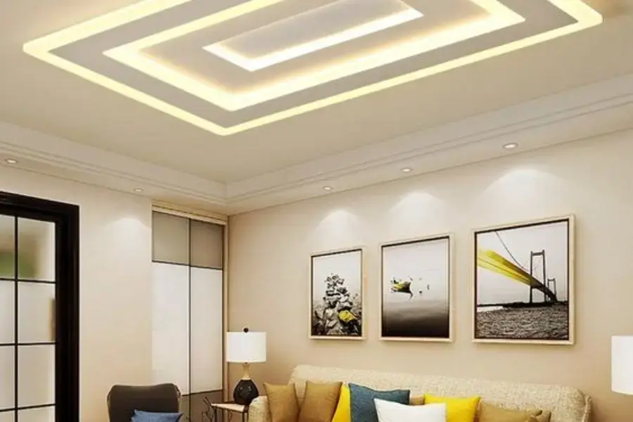 Sử dụng đèn trang trí để tăng tính thẩm mỹ cho phòng khách