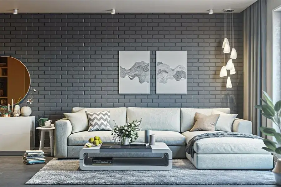 Cách bố trí sofa phòng khách theo hình chữ L tạo cảm giác rộng rãi hơn cho phòng khách