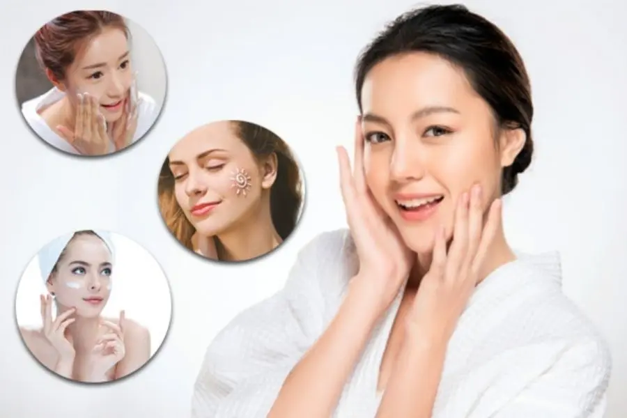 Các bước skincare buổi sáng.