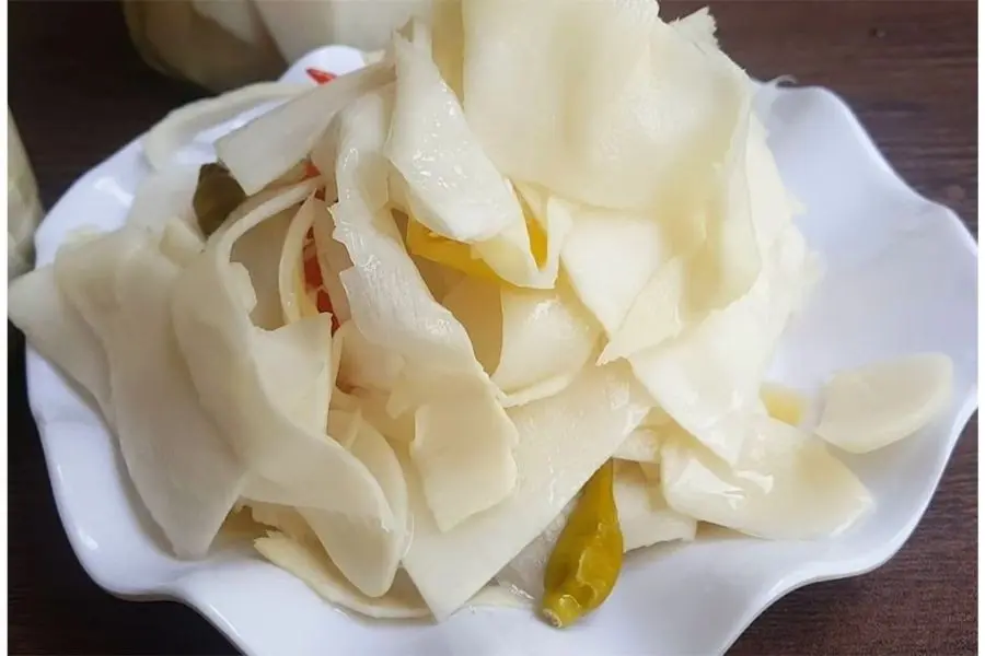 Món măng chua thành phẩm