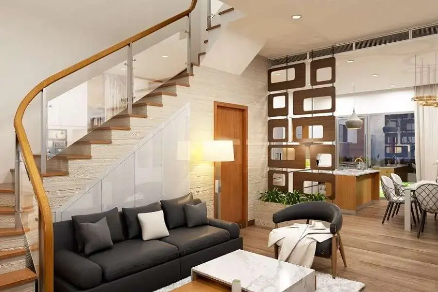 Trang trí gầm cầu thang hài hòa màu sắc với các nội thất ngôi nhà