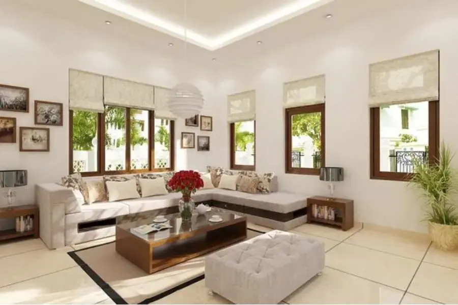 Đảm bảo yếu tố phong thủy khi trang trí phòng khách nhà vuông