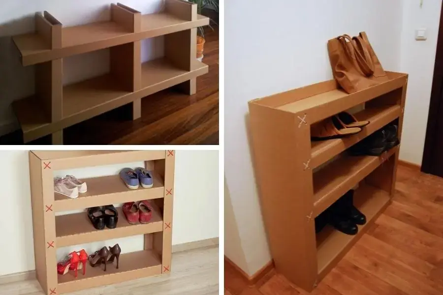Làm tủ đựng giày đơn giản, hiệu quả