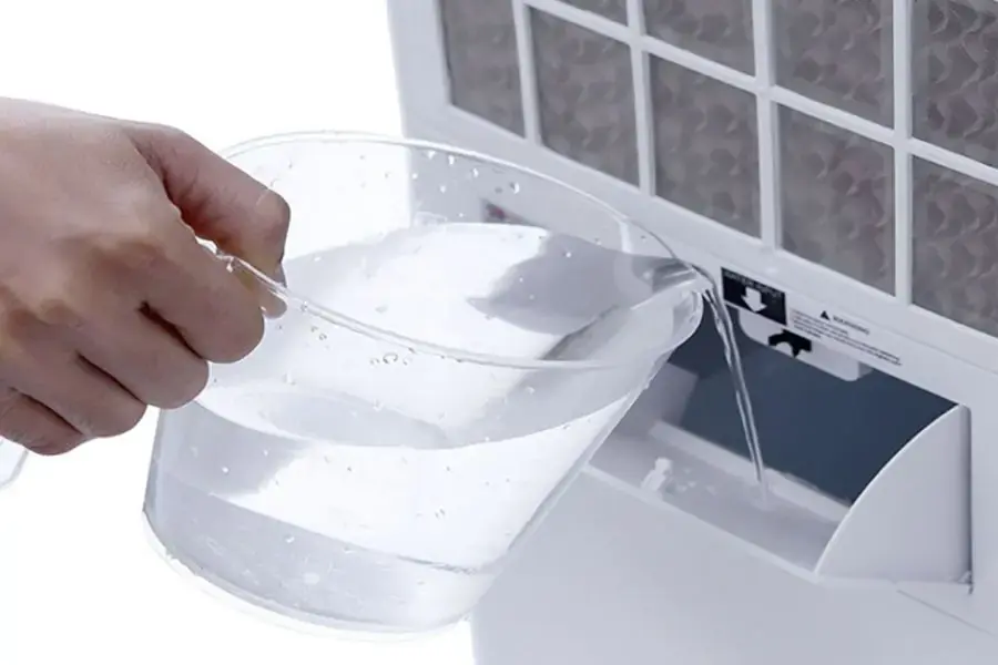 Sử dụng nước sạch với quạt điều hòa