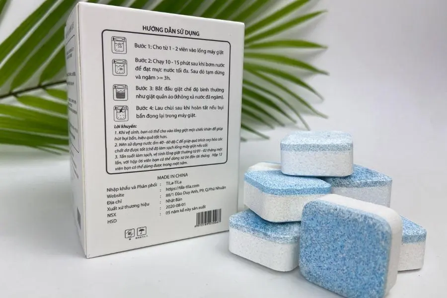 Viên tẩy lồng giặt sử dụng vô cùng tiện lợi.