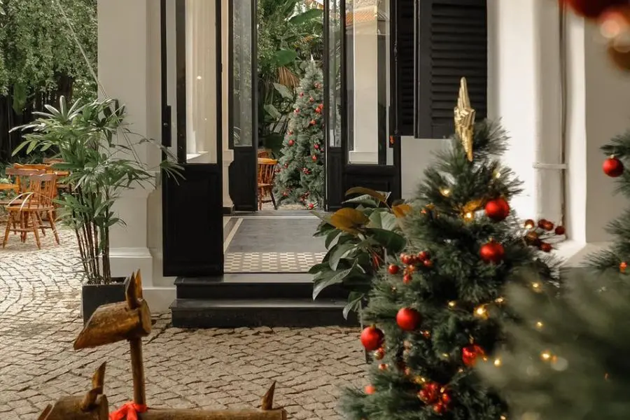 Không gian phóng khoáng tại Sori Cafe & More là điểm cộng của quán trong dịp Noel.