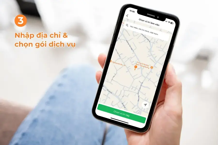 Nhập chi tiết địa chỉ nhà.